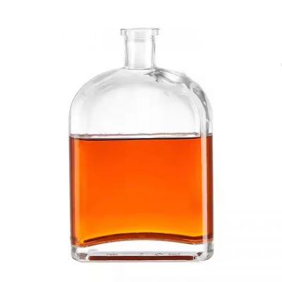 Customized Wine Vodka Glass Bottle Glass Bottles for Liquor With Screw Cap 750ml Beer Bottle Hot Stamping Cork