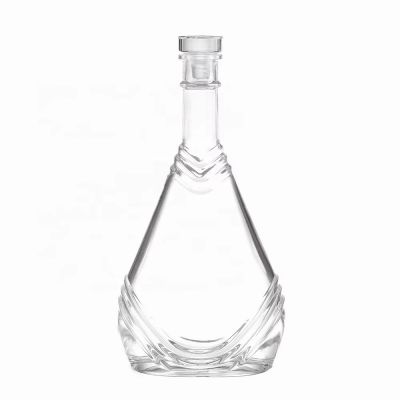 Manufacturer New Design Custom-made Shape 500ml 750ml 1000ml Vodka Whisky Liquor Glass Bottle