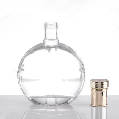 OEM Factory Custom Whisky Brandy Spirits Bottles Fancy Tequila Bottle Unique Shape Glass Liquor Bottle