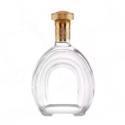 Quality Manufacturer Premium 520ml Brandy Glass Bottle Decanter Spirits Decanter Bottles with Cork