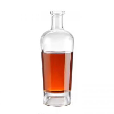 HOT Luxury Empty Glass 700ml 750ml Wine Bottle Spirit Liquor Vodka Whisky Custom Glass Bottle with Cork