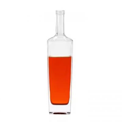 Hot Sale 375ml 500ml 750ml Empty Crystal Frosted Vodka Whisky Liquor Glass Bottles