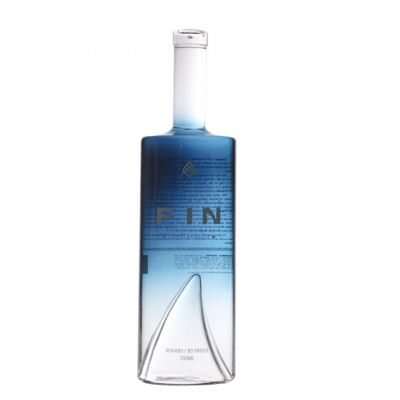 Luxury 500ml 700ml 750ml Extra Flint Standard Spraying Gradient Tequila Liquor Alcohol Glass Bottle With Bottle Stopper