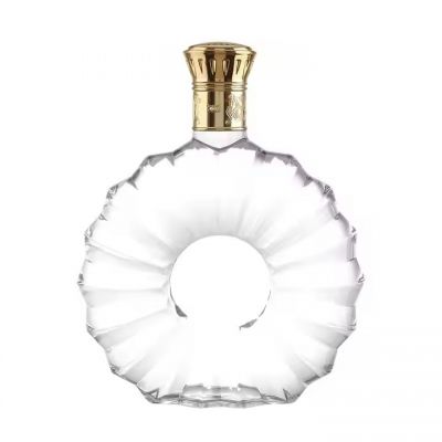 Customized Premium Brandy for Cognac Whisky Glass Bottles with Crown Cap Seal & Spray Cap for Tequila Use