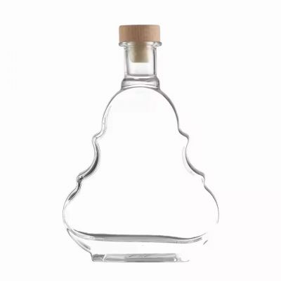 Bar Club 750ml/1000ml Glass Water Bottle Screw Cap for Vodka Whiskey Liquids Tequila Diffusers Cork Glass Lid Sealing Options