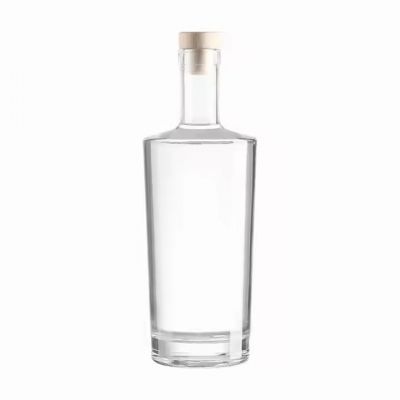 Wholesale Custom Crystal Glass Bottle New Design for Brandy Vodka Gin Whiskey Spirit Tequila 750ml Capacity Cork Sealing