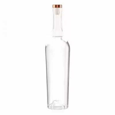 Customized 700ml Wine Bottle with Bumpy Finish Empty Bottom Rubber Stoppers for Vodka Whiskey Brandy XO Tequila Energy Drinks