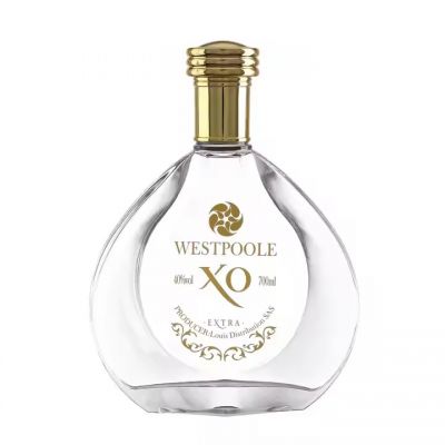 700ml Glass Bottles with Rubber Stopper for Rum Vodka Whisky Brandy Tequila and Energy Drinks Custom Printed