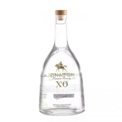 Wholesale European Style 500ml Brandy XO Glass Wine Bottle Whiskey Decor Rubber Stopper for Tequila & Energy Drinks MOQ 2pcs