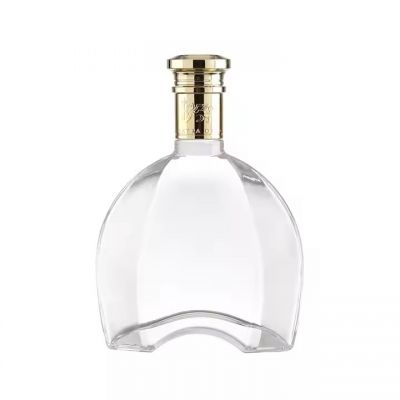 New Design 750ml Vodka Whisky Spirits Glass Bottle Transparent Clear Empty Glass Bottles