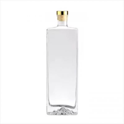 New Design Beverage Glass Container Reuseable Glass Drinking Bottle Spirits Brandy Whiskey Glass Bottle