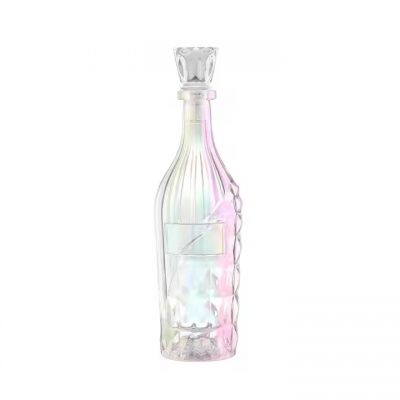 Custom Colour 750ml Alcohol Glass Wine Bottles Vodka Liquor Coloured Empty Glass Wine Bottles