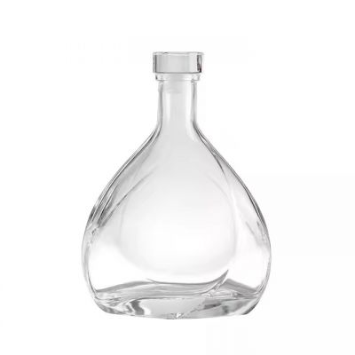 High Flint Reusable Tequila Glass Bottle Vodka Spirit Liquor Brandy Whisky Wine Glass Bottle with Screw Cap