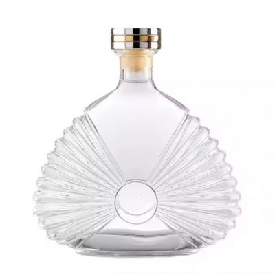 New Design Irregular Shape XO Wine Bottle 750mL Wine Glass Bottle Brandy Whiskey Rum Gin Glass Bottle