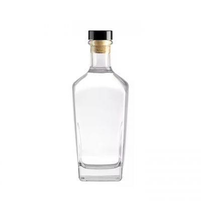 Popular Design 700ml Liquor Glass Bottle Super Flint Extra White Gin Vodka Whiskey Empty Glass Bottles With Cork