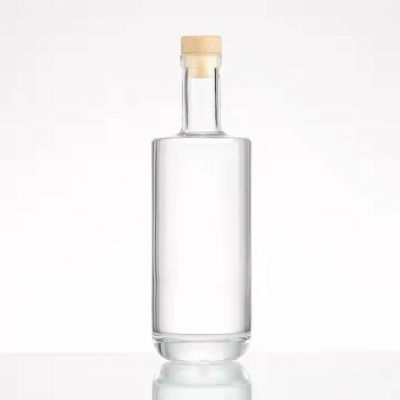Nordic Whisky Vodka Empty Rum Spirit 700ml 750ml 1000ml Glass Liquor Bottle With Custom Label Sets