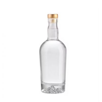 700mML 750ml Clear Round Glass Bottles for Agave Liquor Gin Whisky Vodka Tequila Wine Whiskey Various Sizes for Beverages