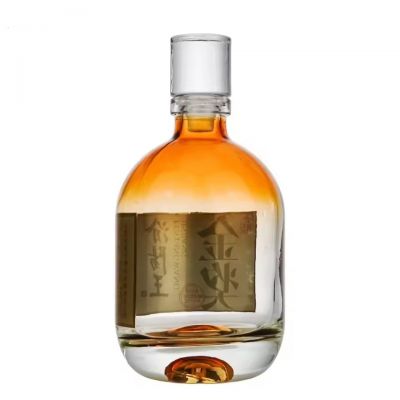 Factory Direct Sales 500ml Empty Glass Wine Bottle with Cork for Tequila Whisky Beverage Juice Fruit Wine
