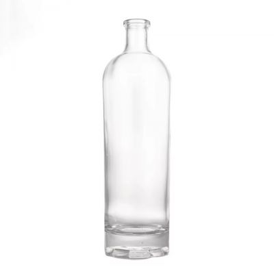 750ml Super Premium Heavy Base Glass Bottle for Luxury Vodka Gin Whiskey Tequila Empty Custom Spirit Liquor Bottle With Cork