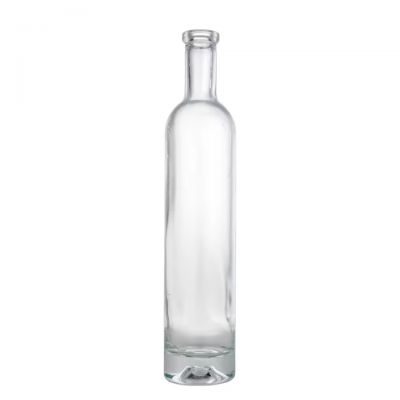 Factory Wholesale High Quality 500ml Round Glass Bottle Crown Cap Customized for Alcoholic Beverages Vodka Tequila