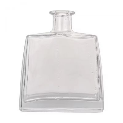 Wholesale 700ml Square Glass Bottles Empty Spirits Bottle for Whiskey Tequila Gin Custom Shape Size by Manufacturer