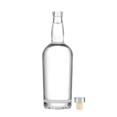 Low Price Good Color Elegant Transparent Empty Olive Oil Glass Bottle for Wooden Corks