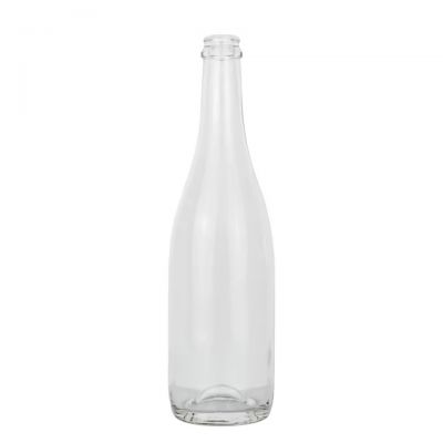 Whole Sale Cork Top Burgundy Wine Bottles 750 ml Flint Glass Bottle