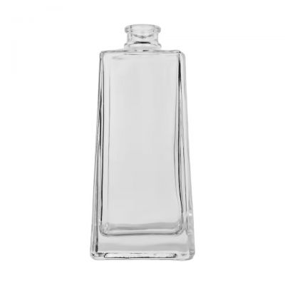 High Quality 500ml 17oz Custom Square Empty Spirits Hannova Brand Alcohol Whisky Vodka Glass Bottle for Liquor
