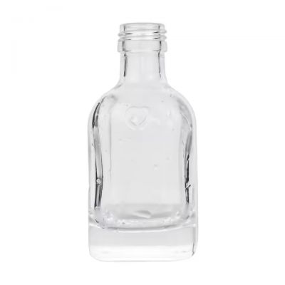 100ml Super Flint Empty Spirit Mini Wedding Glass Bottle for Rum Whisky
