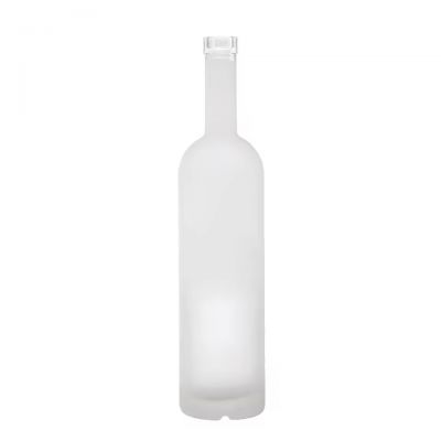 Wholesale 500ml Matte Finish Glass Juice Bottles with Rubber Stoppers and Screw Cap for Tequila Brandy Energy Drinks
