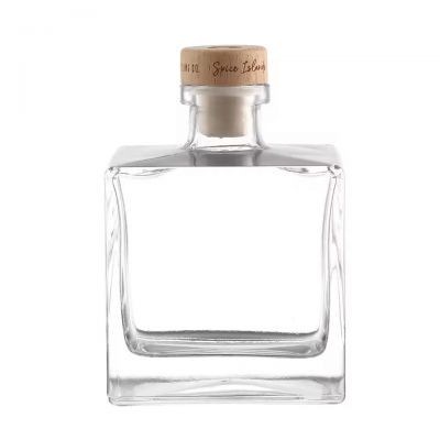 Customized Smooth Polymer Cork Bottle Stopper Iron Metal Type Plastic Material Square Top Closure for Whisky Spirits Glass