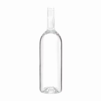 Long-Necked Round 500ml/750ml Glass Liquor Bottles with Cork for Gin/Vodka Empty Storage