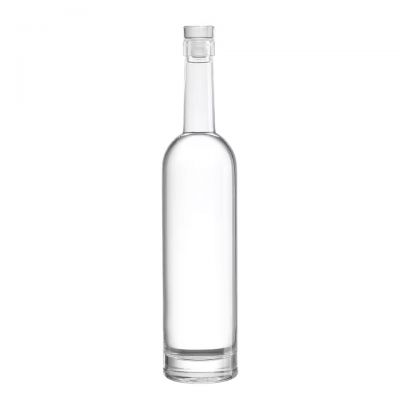 Transparent Glass Wine Vodka Tequila Brandy Energy Drinks Bottles Cork Sealing Spray Cap Sizes 20ml 375ml 500ml 750ml 1000ml