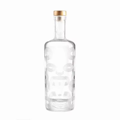 Wholesale Customizable Transparent Glass Bottles with Strong Wooden Corks for Liquors Tequila Brandy