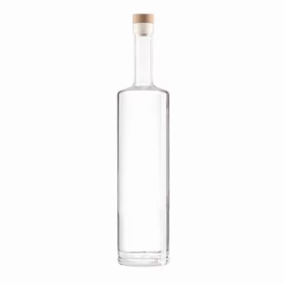 Super Flint Liquor Brandy Rum and Vodka Glass Bottles 500ml & 700ml Capacity with Cork Sealing and Spray Cap