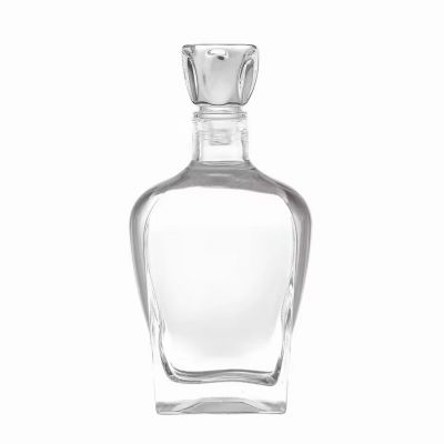 Custom 375ml 500ml 700ml Frosted Cylindrical Glass Bottle Cork Stopper Lid for Juice Coffee Spirit Vodka Whiskey Rum Tequila