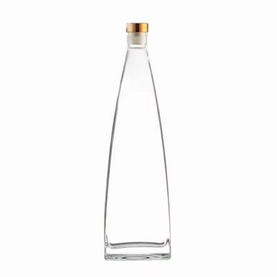 Customizable 500ml Glass Bottles for Vodka Whiskey Tequila Brandy Energy Drinks Low MOQ 20000pcs Available with Rubber Stopper