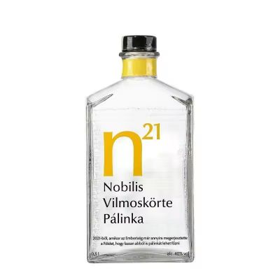 Customized logo Special Shape Decal Silk Screen Empty Clear 500ml Luxury Brandy Rum Whisky Glass Bottle for Spirit Liquor