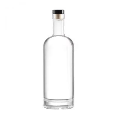 Hot Sale Custom Logo Transparent Brandy Vodka Spirits Glass Bottle for Sale
