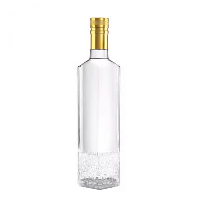 New Design Shape 500ml 700ml 750ml Spirits Tequila Vodka Brandy Whisky Rum Gin Liquor Glass Bottle