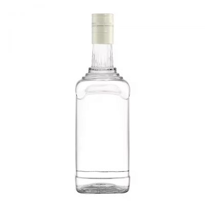 Premium Quality Customizable 500ml 750ml Clear Transparent Wine Tequila Glass Bottle for Brandy Whiskey Vodka Packaging