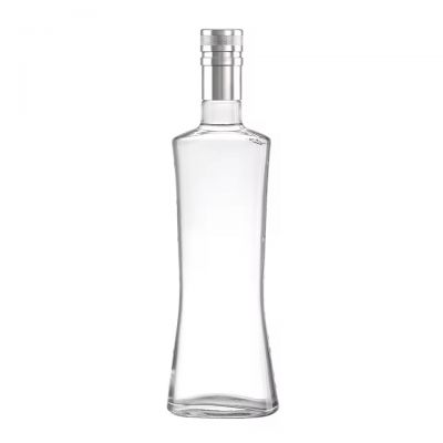 Hot Sale Luxury 700ml 750ml Clear Glass Wine Bottle High-end Custom Europe Popular Vodka Whisky Beverage Champagne Glass Bottle