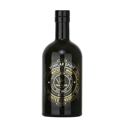 Classic Design Round Custom Black Luxury Logo Empty Liquor Glass Bottles 750ml 500ml Gin Whisky Spirit Vodka Brandy Bottles