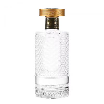 Premium Custom Empty Clear Bottle Bespoke Best Quality 700ml 750ml Rum Whisky Vodka Gin Spirits Liquor Wine Glass Bottle