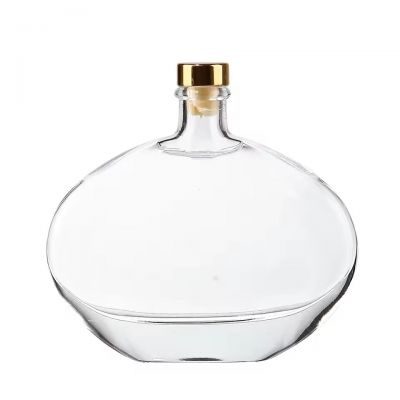 The Crystal Pebble Customized Super Flat Empty Transparent 20mL 30mL 50mL 100mL Hotel Resort Home Decor Glass Diffuser Bottle