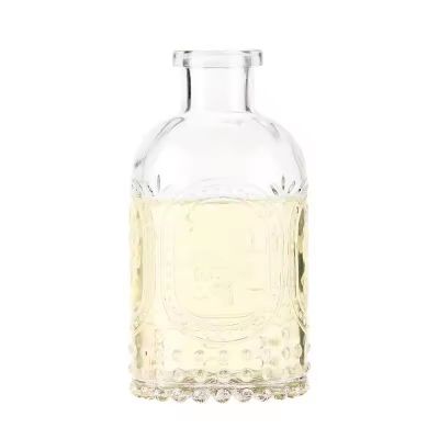 Custom Logo Engraving 50ml 100ml 200ml 500ml Home Fragrance Bottle Essential Oil Glass Aroma Reed Diffuser Bottle