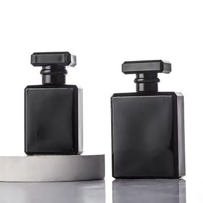 50ml 100ml Black Empty Aroma Bottle Stock Goods Wholesale Bulk Order Glass Perfume Bottle With Pump Sprayer