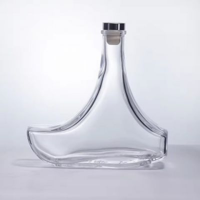 Clear Glass Bottles 500ml with Cork Lids for Tequila Brandy Energy Drinks and Wine Alcohols