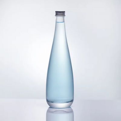 Custom Color 500ml Transparent Glass Wine Bottle with High-Sealing Screw Cap Screen Printing Carton Packed for Wine and Water