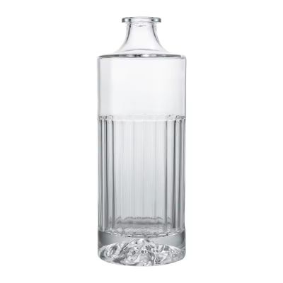 Custom 500ml Mountain Shaped Bottom Glass Liquor Bottle